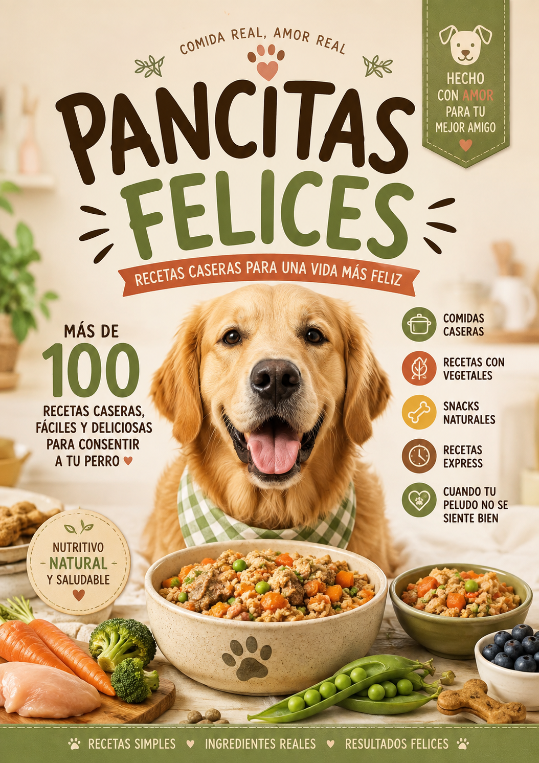 PANCITAS FELICES: RECETARIO CANINO + 3 BONOS